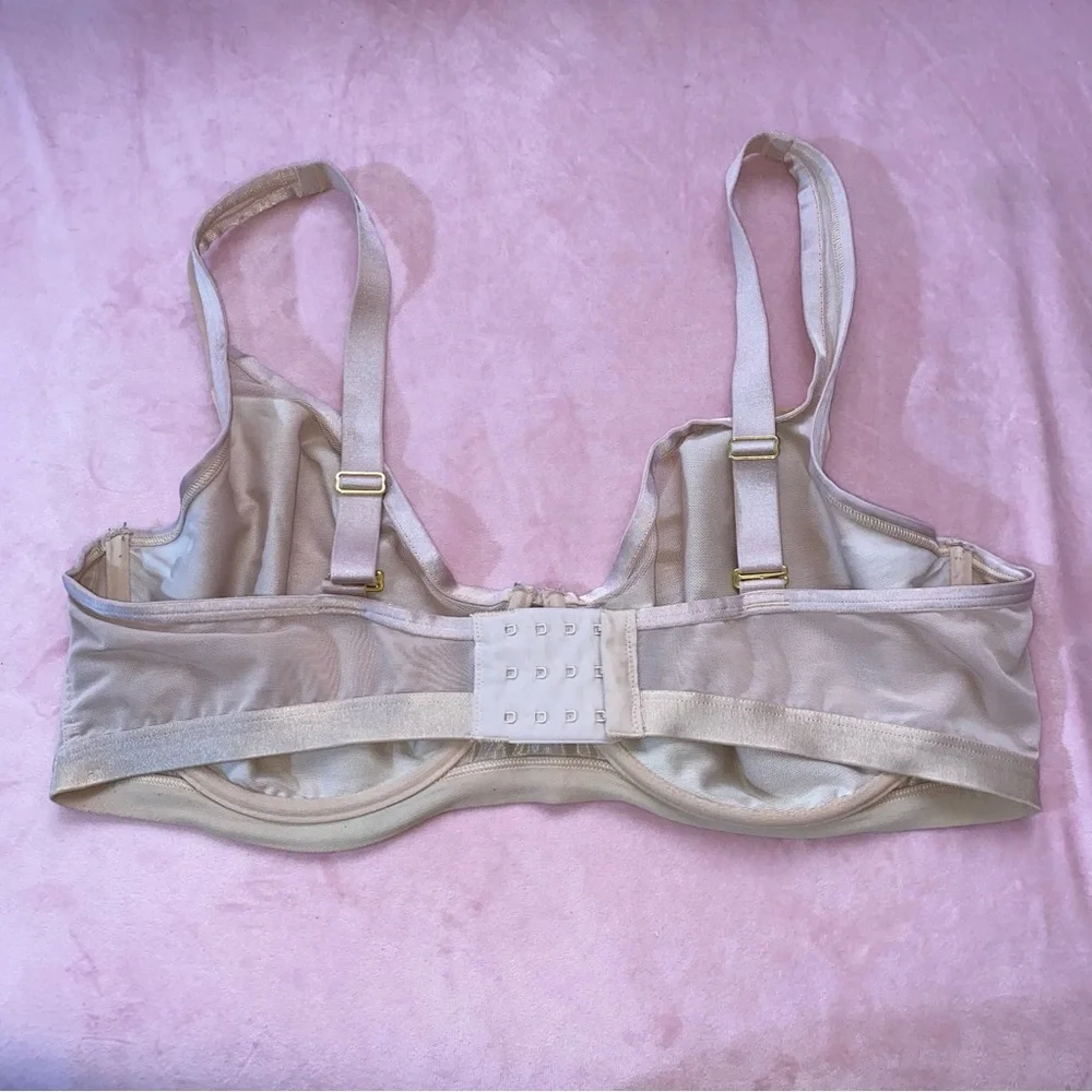 SOMA UNBELIEVABLE Lift Scoop Balconette Unlined Bra Hush Color Demi 40DD 40E